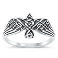thumbnail image 1 of Fashion Aztec Bird Ring .925 Sterling Silver Falcon Eagle Band Jewelry Female Male Unisex Size 6, 1 of 4