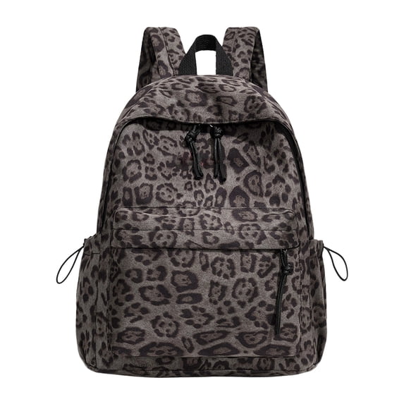 Fashion Backpack Shoulder Design Daypack Bookbag Leopard Print Purse Men Daily