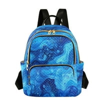 Fashion Backpack Women Casual Bag Blue Water Texture Travel Backpack for Travel