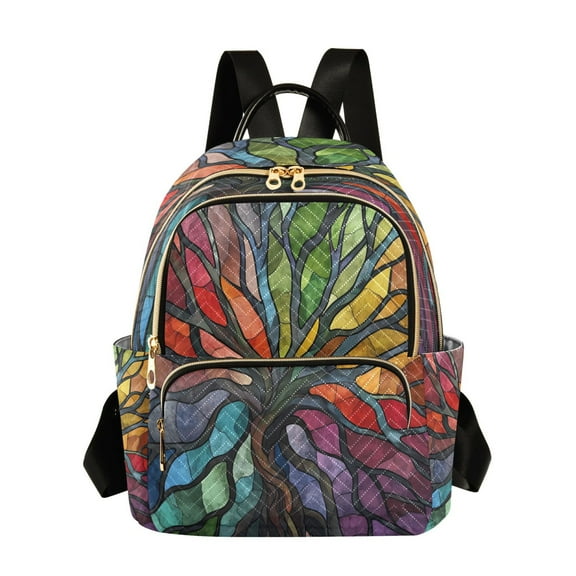 Fashion Backpack Women Casual Bag Colorful Tree Branches Travel Backpack for Travel