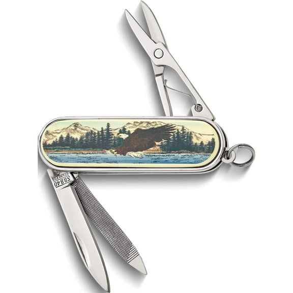 Fashion Barlow Designs Color Streaking Eagle Multifunction Knife (2.5 X 0.75) Made In China gm11964