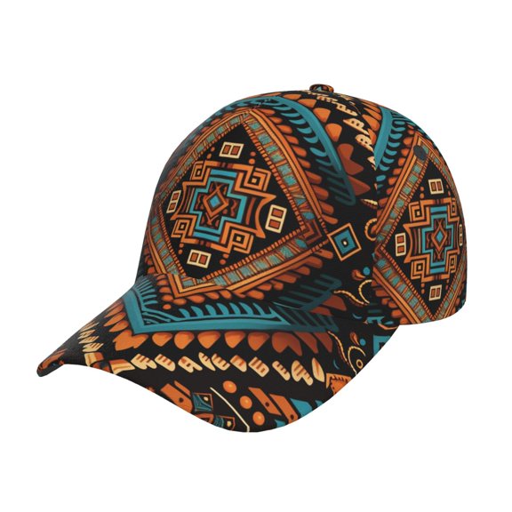 Fashion Baseball Cap Adjustable Snapback 3D Dad Hat Trucker Hats , Native Southwest Tribal Indian Aztec