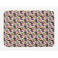 thumbnail image 1 of Fashion Bath Mat, Rhythmic Clutch Pouch Handbag Statement Bags Motifs Complementary Accessories Print, Plush Bathroom Decor Mat with Non Slip Backing, 29.5" X 17.5", Multicolor, by Ambesonne, 1 of 2