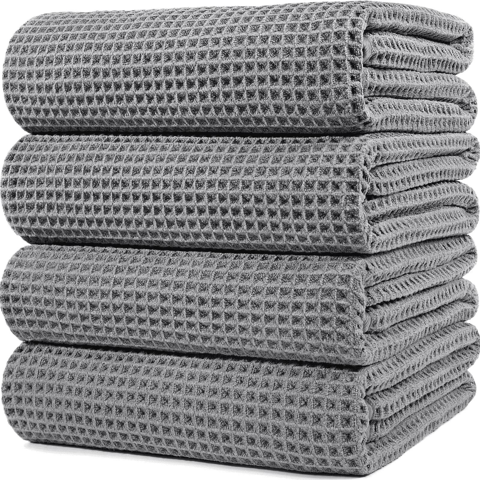 Fashion Bathroom towels Microfiber Oversize Quick Dry Lint Free Bath Towel, 60 x 30 in, 4 Pack Gray