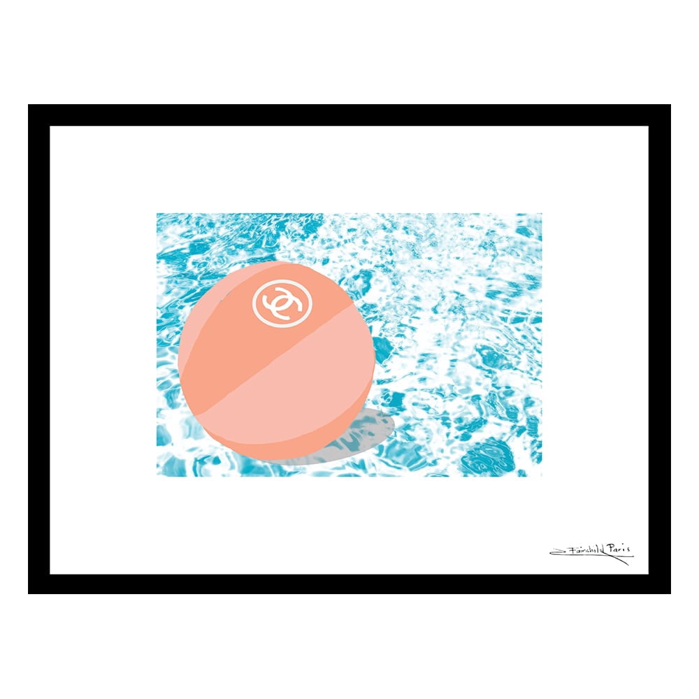 Fashion Beach Ball - Framed Print