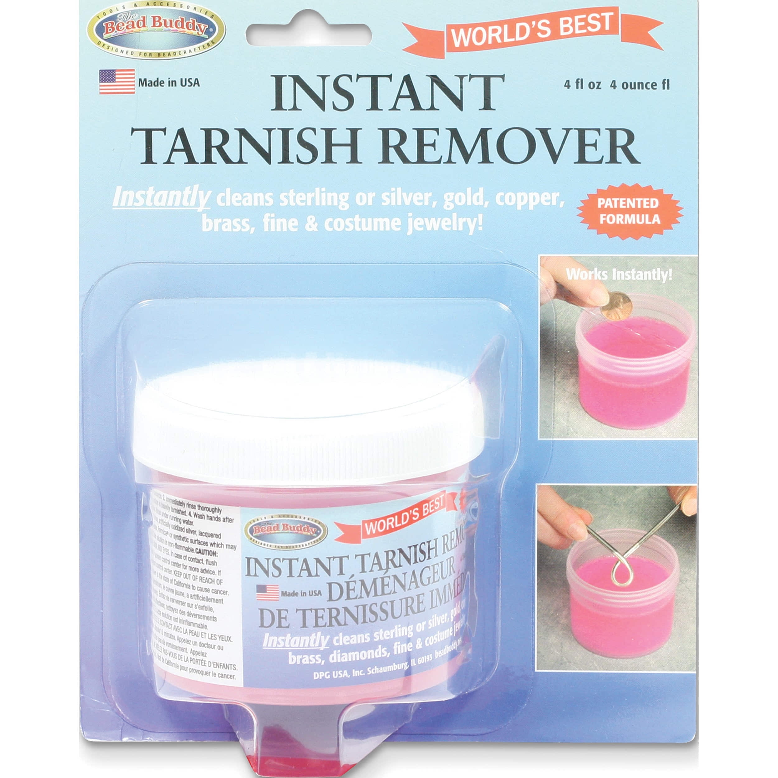 SWEET PEA JEWELLERY Fashion Bead Buddy 4Oz Instant Tarnish Remover Made In United States jt4883