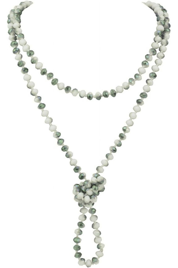 Fashion Beads Rope Knot Long Beaded Necklace Versatile 60" Strand Costume Jewelry For Women And Men[o145]