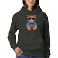 thumbnail image 1 of Fashion Bear Cool Boy Hoodie Women -Image by Shutterstock, Female Small, 1 of 4