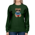 thumbnail image 1 of Fashion Bear Cool Boy Sweatshirt Women -Image by Shutterstock, Female Medium, 1 of 4