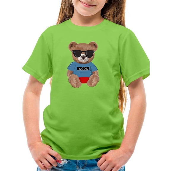 Fashion Bear Cool Boy T-Shirt Juniors -Image by Shutterstock,  Small