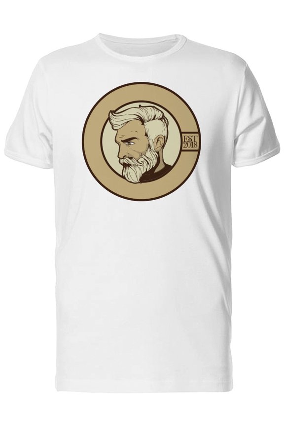 Fashion Bearded Man Logo 2018 Tee Men's -Image by Shutterstock