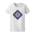 thumbnail image 1 of Fashion Beautiful Floral Mandala T-Shirt Women -Image by Shutterstock, Female Large, 1 of 2
