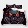 thumbnail image 1 of Fashion Bedding Set Skull Gamepad Printed Duvet Cover Pillowcase Boy Man Home Bedspreads,Twin (68"x86"), 1 of 5