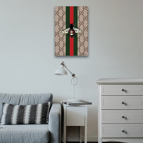 FASHION BEE - 14"x14" Canvas Artwork - Multi-Color 16 x 20