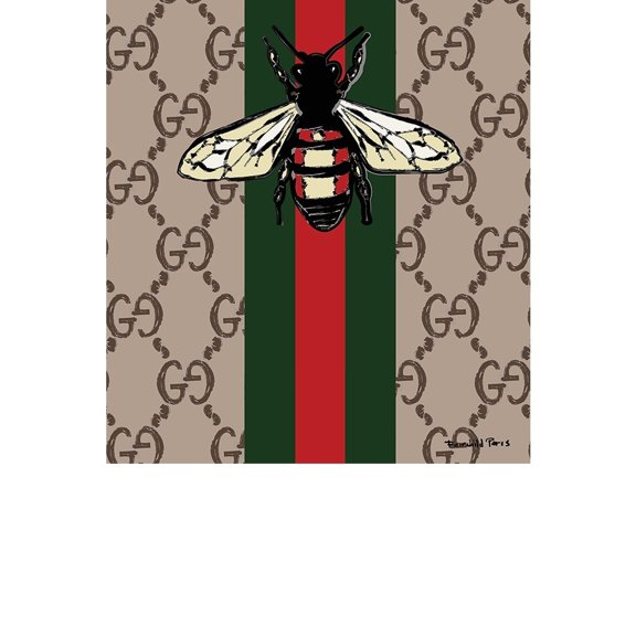 FASHION BEE - 14"x14" Canvas Artwork - Multi-Color 20 x 30