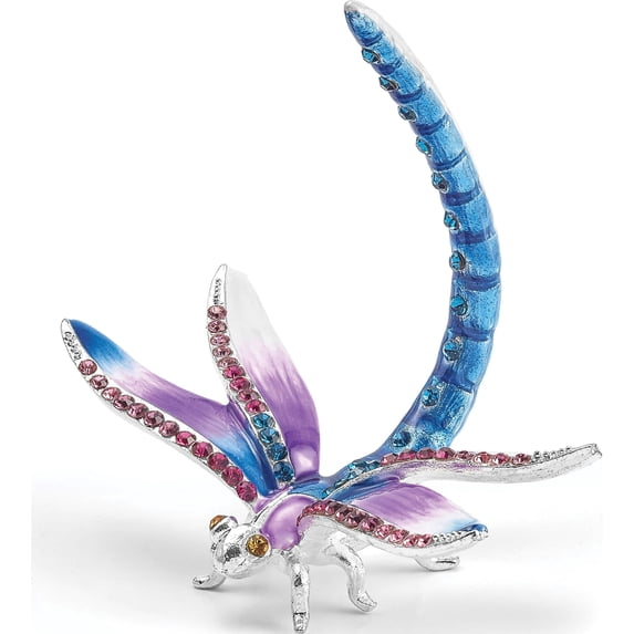 Fashion Bejeweled Diva Dragonfly Ring Holder (3 X 2) Made In China bj4083