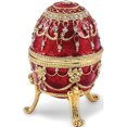 thumbnail image 1 of Fashion Bejeweled Imperial Red (Plays Memory) Musical Egg (2.5 X 2.5) Made In China bj2062r, 1 of 5
