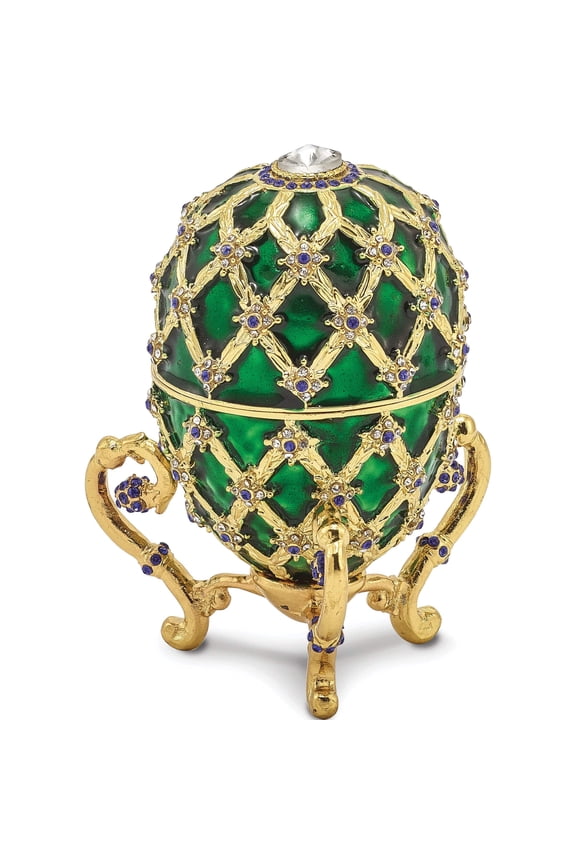 Fashion Bejeweled Royal Coach With Ring Holder & Inside Egg (2.5 X 2.5) Made In China bj2060