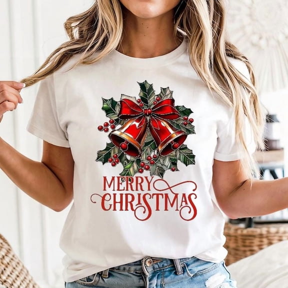 Fashion Bells Graphic Funny Christmas Unisex T-Shirt, Sizes S-5XL - Gategoo