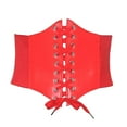 thumbnail image 1 of Fashion Belts for Women Dresses Formal Costume Waist Belt Bandage Corset Belts Wide Waist Belts for Women Wide Belts for Women Fashion Elastic Belt for Dresses Red Belts for Women Trendy,Red, 1 of 3