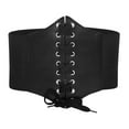 thumbnail image 1 of Fashion Belts for Women Dresses Plus Size Costume Waist Belt Bandage Corset Belts Wide Elastic Belts for Women Wide Belts for Women Fashion Elastic Belt for Dresses Wrap Obi Belt for Dresses,Black, 1 of 6