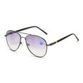 thumbnail image 1 of Fashion Bifocal Gunmetal Reading Sunglasses for Men And Women Gradient Gray Aviator-Style Readers Anti-Blue Light Outdoor Fishing Reading Glasses, 1 of 4