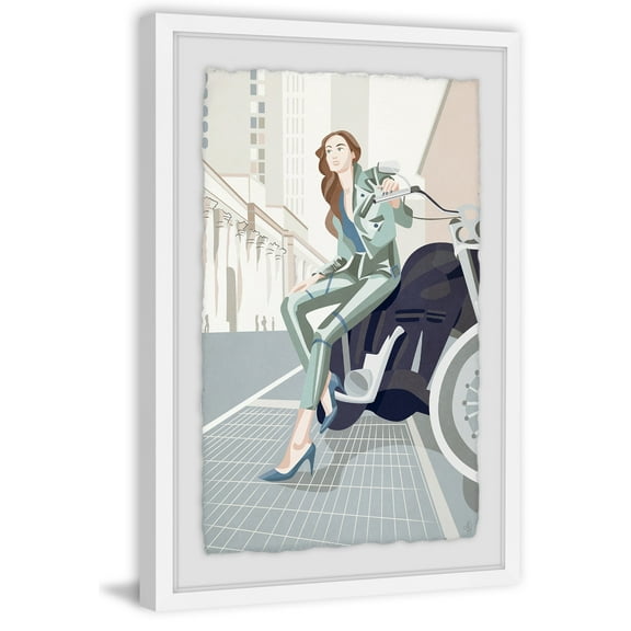 Fashion Bike Framed Painting Print