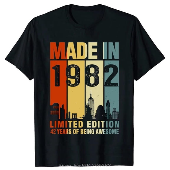 Fashion Birthday Gift for Men T-shirt Vintage Made in 1985 40th Birthday 40 Years Old Tops Summer Streetwear Short Sleeve Tees