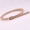 Fashion Black Blue White pink Red Women belts thin skinny waistband pin