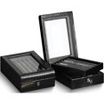 thumbnail image 1 of Fashion Black Leather Pen Display Box (8.25 X 6.15) Made In China gp9916, 1 of 4