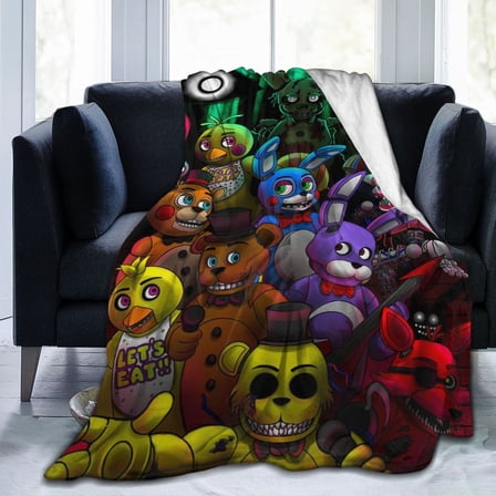 Fashion Blanket Five Nights At Freddy'S Ultra-Soft Micro Fleece Living Room/Bedroom Warm Blanket 40"X30"