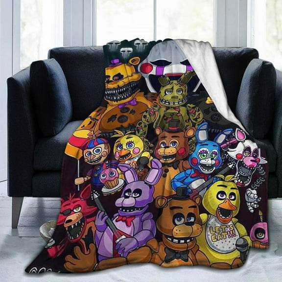 Fashion Blanket Five Nights At Freddy'S Ultra-Soft Micro Fleece Living Room/Bedroom Warm Blanket 50"X40"