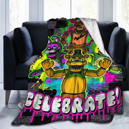 Fashion Blanket Five Nights At Freddy'S Ultra-Soft Micro Fleece Living Room/Bedroom Warm Blanket 60"X50"