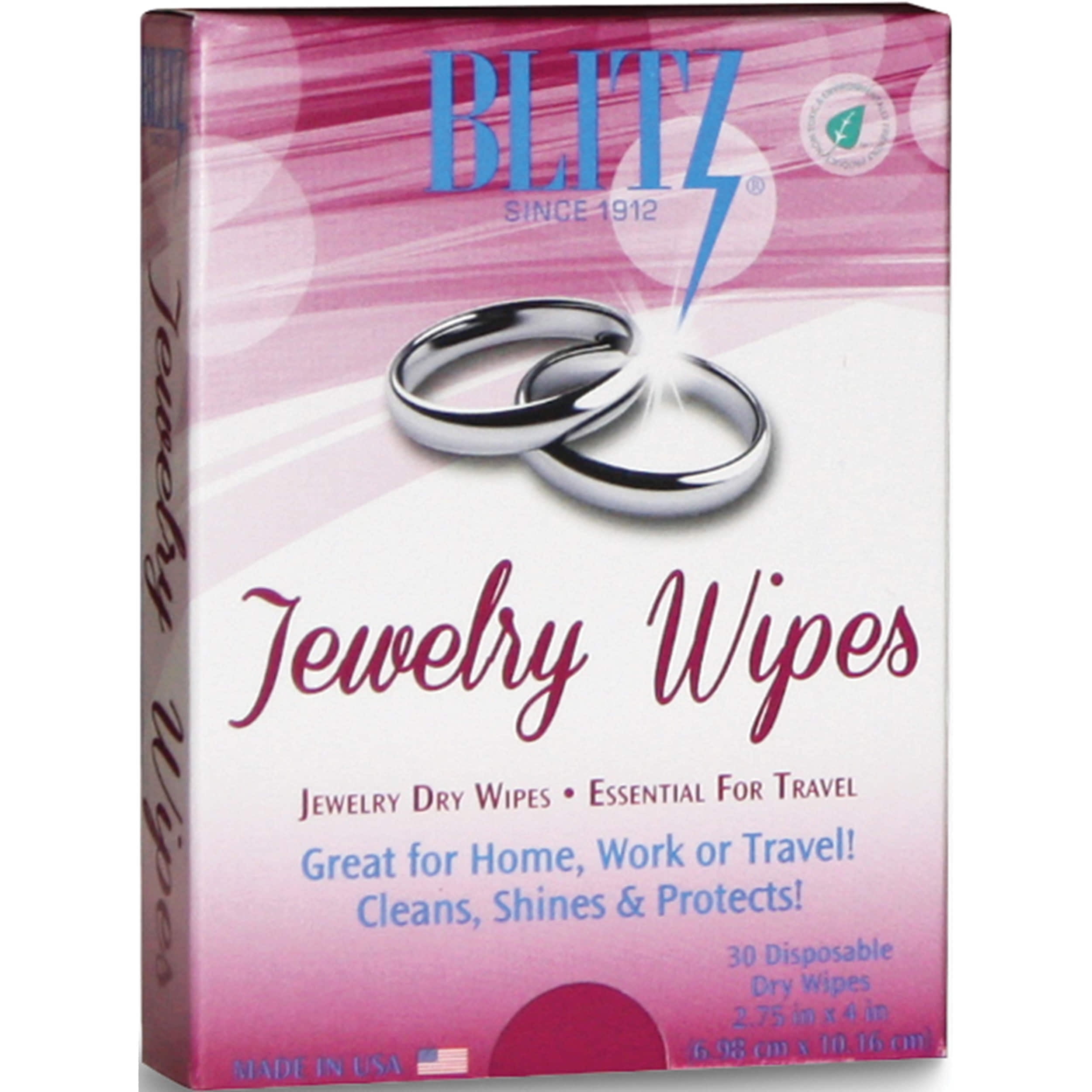 JEWELRY BY SWEET PEA Fashion Blitz Package/30 Jewelry Wipes (2.75 X 2.75) Made In United States gm501