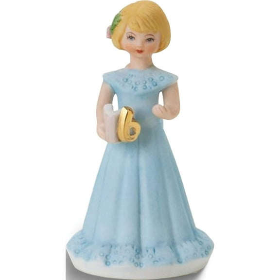 Fashion Blonde Age 6 Porcelain Figurine (2.4 X 2.4) Made In China gl633