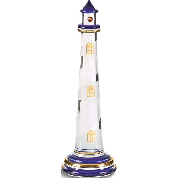 Fashion Blue Lighthouse Glass Figurine (2 X 2) Made In China gp6059