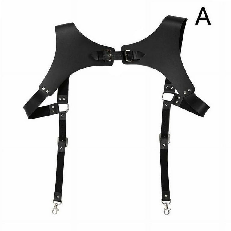 Black Fashion Leather Harness For Men