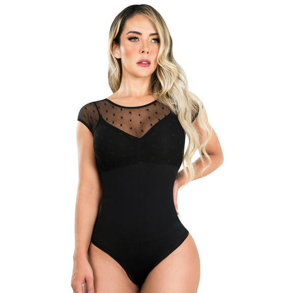 Fashion Body Slimming Blouse Cami Shaper Fajas Colombianas Moldeadoras Reductoras Blusas Black 706B by Fiorella Shapewear