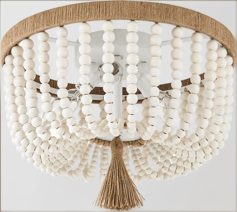Beaded Flush Mount Light