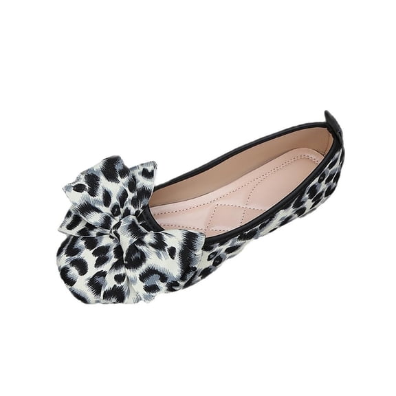 Fashion Bowknot Flats for Women Square Toe Dressy Shoes Suede Comfort Slip-On Loafers Casual Women's Flats (White,39)