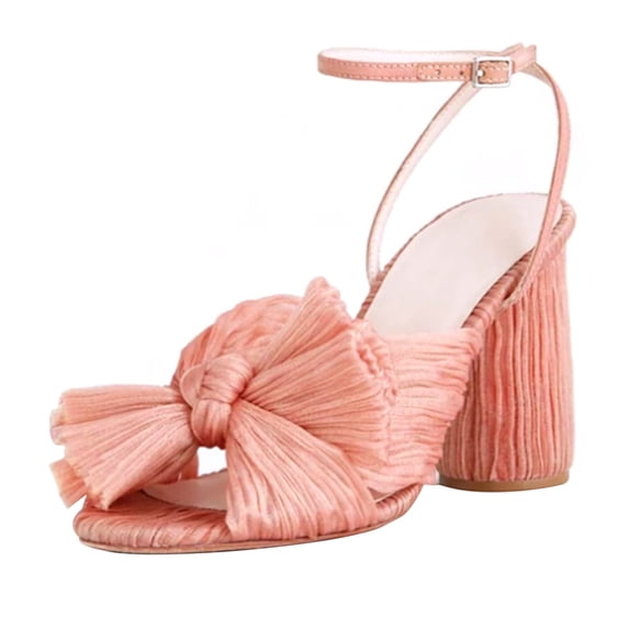Fashion Bownot Patchwork Women Party High Heels Shoes Lady Stiletto Pumps