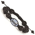 thumbnail image 1 of Fashion Bracelet Adjustable & Stretch Wrap Crystal mm in Swarovski Football Macrame, 1 of 2