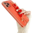 thumbnail image 1 of Fashion Bracelet Case for iPhone 13 Pro Max 12 11 X XR XS SE Mini 7 8 Plus, Shockproof Soft Silicone Back Cover(Red,13 Mini), 1 of 7