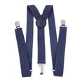 thumbnail image 1 of Fashion British Style Solid Color Suspenders for Men and Women - Classic Y-Back Clip On Braces, Adjustable Elastic Straps for Casual Wear – One Size, 1 of 3