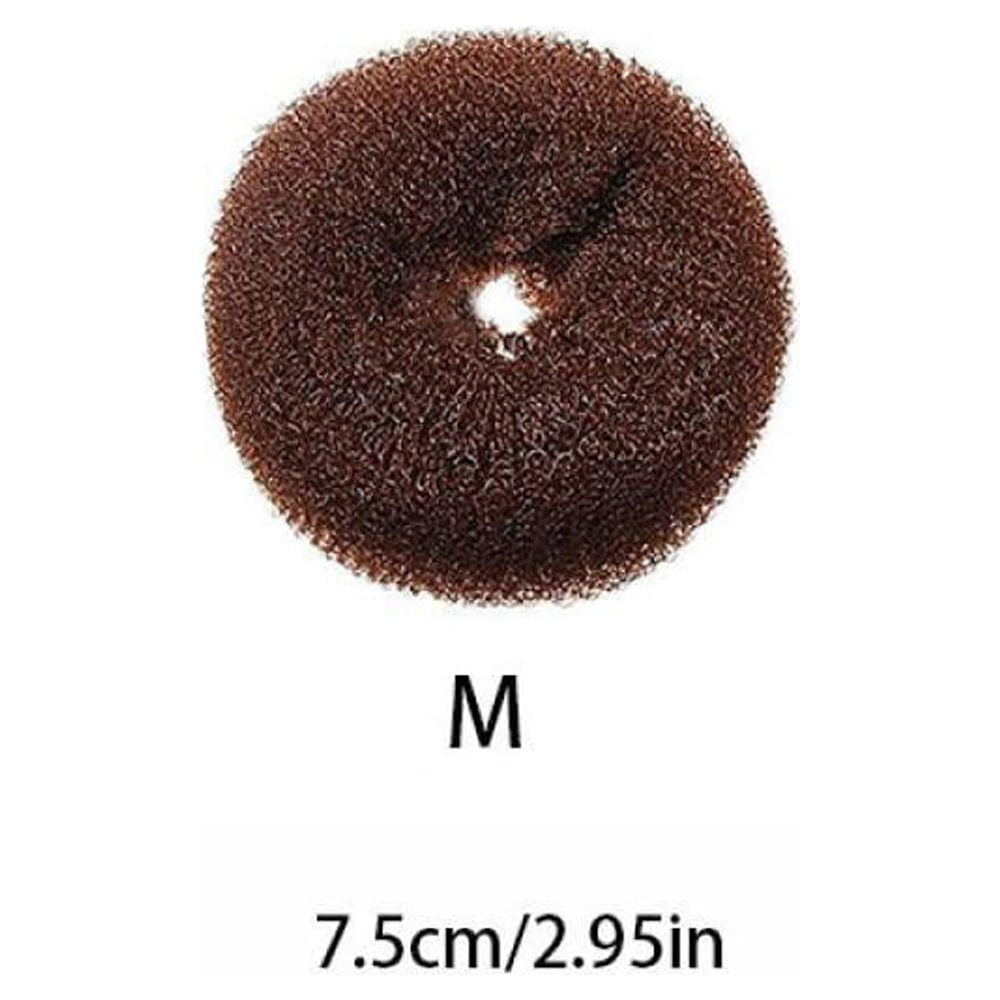 Fashion Brown Bun Ring Shaper Hair Doughnut Updo Styling Tools Korean