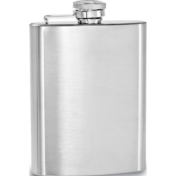 Fashion Brushed Stainless Steel 7Oz Hip Flask (3.75 X 1) Made In China gl975