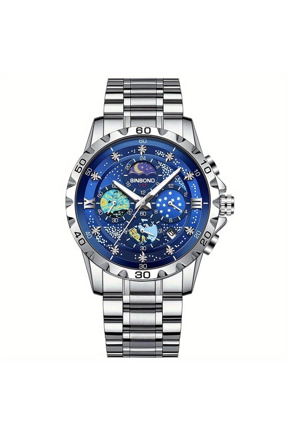 Fashion Business Men's Starry Sky Quartz Wristwatch Wrist Accessories for Exquisite Men Ideal Choice For Present