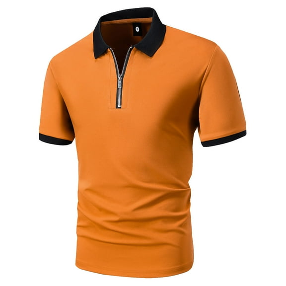 Fashion Business Shirts for Mens Plus Size Casual Solid Color Short Sleeve Turndown Collar Blouse Shirt 50% off