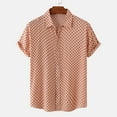 thumbnail image 1 of Fashion Business Shirts for Mens Plus Size Shirt Beach Shirt Hawaiian Casual Polka Shirt Lapel Short Sleeve Shirt Top Blouse 50% off, 1 of 9
