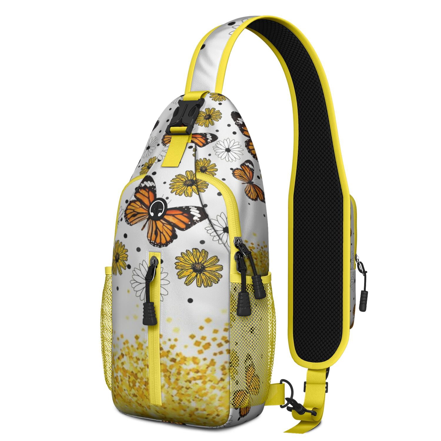 Fashion Butterfly Sling Backpack – Cute Artistic Floral 